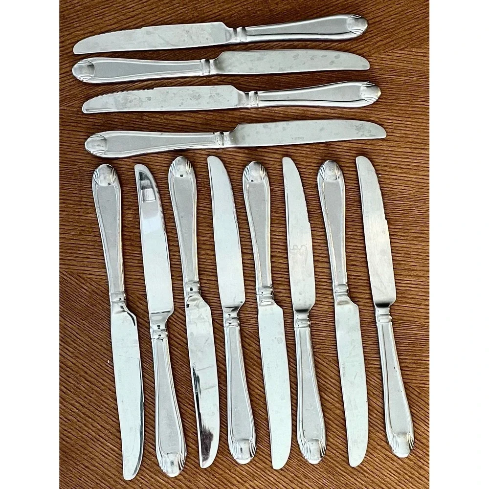 Oneida Satin Garnet 18/10 Stainless Flatware Set 59 Pc Service + Serving Pieces